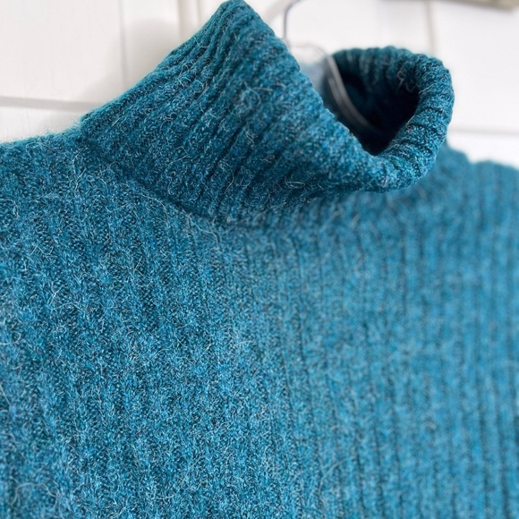 NWT Happily Grey Alpaca Blend Ribbed Turtleneck Sweater S - Picture 3 of 10